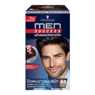 Schwarzkopf Men Success Hair Color Cream ชวาร์สคอฟท์ เมน ซัคเซส ปิดผมขาว ย้อมผม
