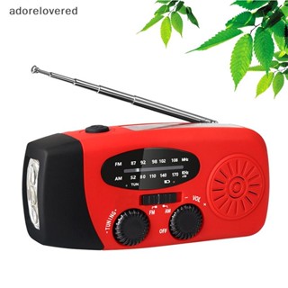 Adorelovered วิทยุมือหมุนฉุกเฉินพร้อมไฟฉาย LED สําหรับวิทยุส…
