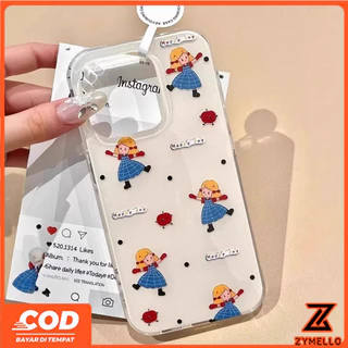 สําหรับOPPO Reno 15F Reno 14F Reno 13F Reno12 F Reno12 Pro Reno11 F Reno 11 Reno 10 Reno 8T Reno 8Z Reno 7Z Reno7 Reno8 Reno5 สาวเต้นน่ารักกันกระแทกTPUเคสโทรศัพท์
