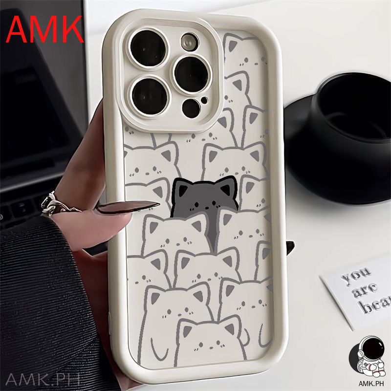AMK Xiaomi 15T 14T 13T 12T 11T 13 15 12 11 Lite Poco F7 Ultra M7 X7 F6 X6 M6 C85 C75 C65 C40 F5 F4 F3 X4 X4 X4 X4S X3 X4 M3 Pro 5G M3 M3 M5 M5 M3 Pro M5 M3 เคสโทรศัพท์แมวสีขาว JGS - รูปที่ 2