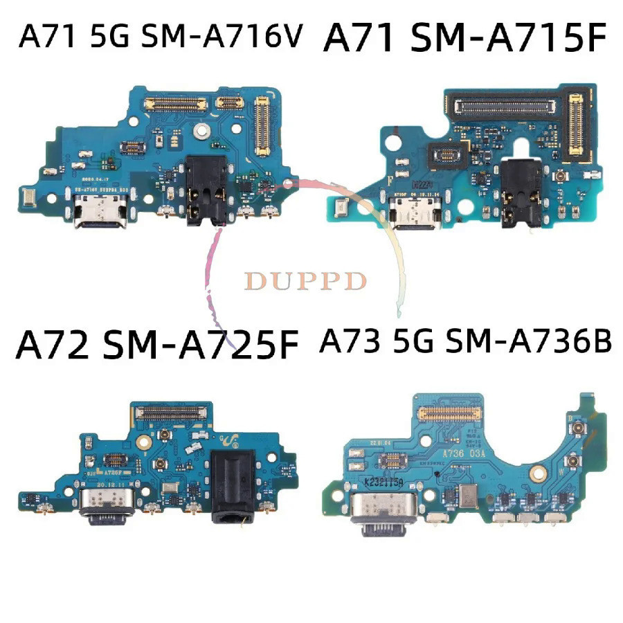 ใหม่ บอร์ดชาร์จ USB สายเคเบิลอ่อน สําหรับ Samsung Galaxy A71 SM-A715F A716V A72 SM-A725F A73 SM-A736B 5G
