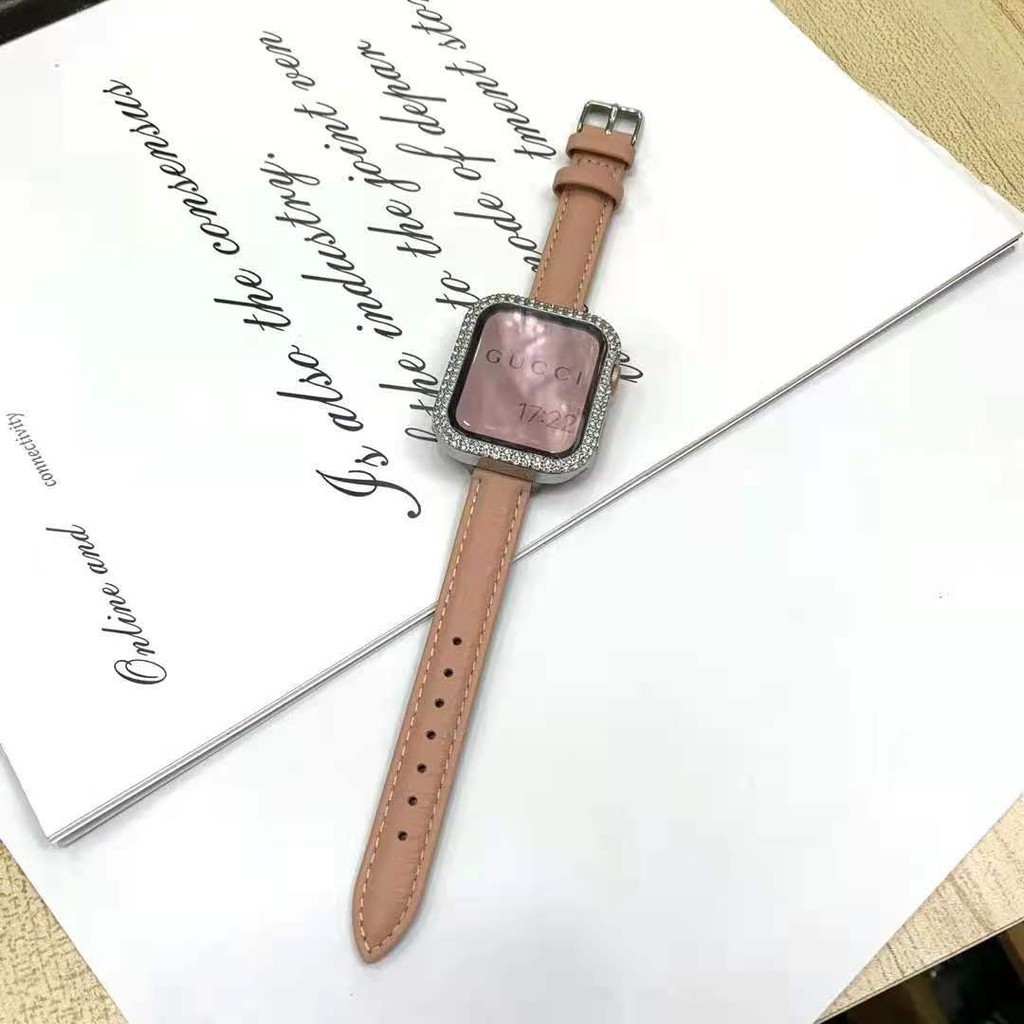 สายนาฬิกาข้อมือ หนังวัวแท้ สําหรับ Apple Watch 6 Iwatch 2 3 4 5 Generation