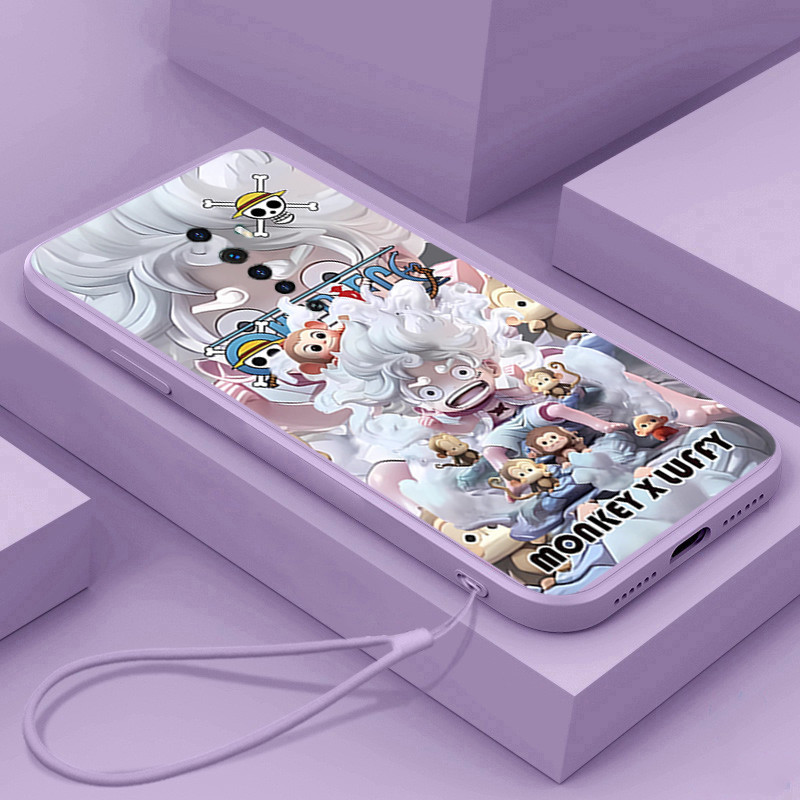 ปลอก oppo reno 2 reno 2f reno2 f เคสโทรศัพท์พร้อมเชือกเส้นเล็กความงามซิลิโคน TPU Soft Shell การ์ตูนอะนิเมะ ONE PIECE ดีไซน์ใหม่กันกระแทก CASE