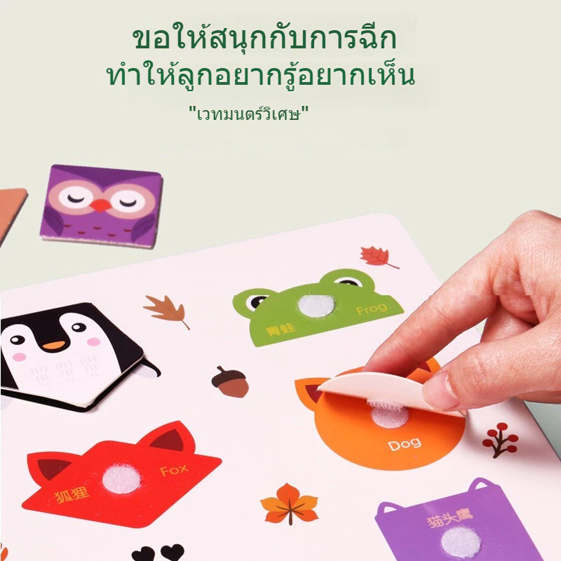 หนังสือเงียบ หนังสือปริศนา สมุดสติ๊กเกอร์เด็ก สื่อการสอนพัฒนาการเด็ก thumbnail 5