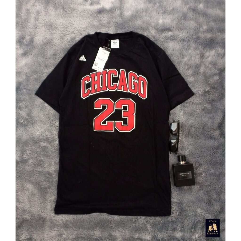 เสื้อยืด พิมพ์ลาย Nba CHICAGO BULLS JORDAN สีดํา สําหรับผู้ชาย และผู้หญิง S-3XL