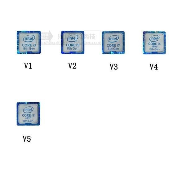 สติกเกอร์โลโก้ CPU intel 8th Generation CORE i3 i5 i7 8th Generation สําหรับติดตกแต่งโน้ตบุ๊ก