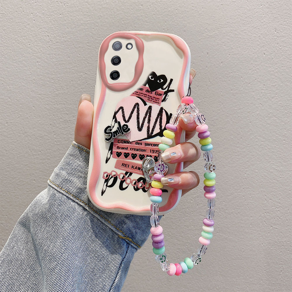 เคสโทรศัพท์มือถือ ซิลิโคนนิ่ม ลายการ์ตูนกราฟฟิตี้ 3D พร้อมตุ๊กตา และสายคล้องข้อมือ สําหรับ Samsung G