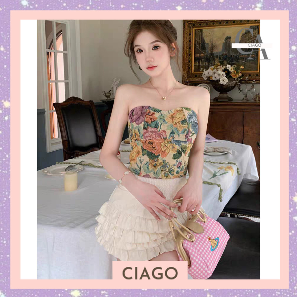 Ciago Fashion Elegant Women 's crop Clothes bkk7210