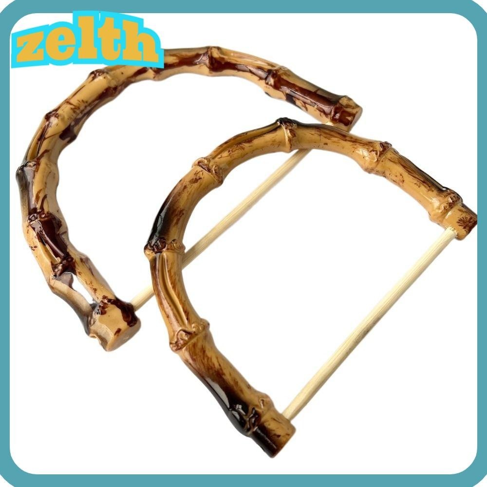 Zelth หูหิ้วกระเป๋าไม้ไผ่ แฮนด์เมด อุปกรณ์เสริม สําหรับกระเป๋า กล่องของขวัญ