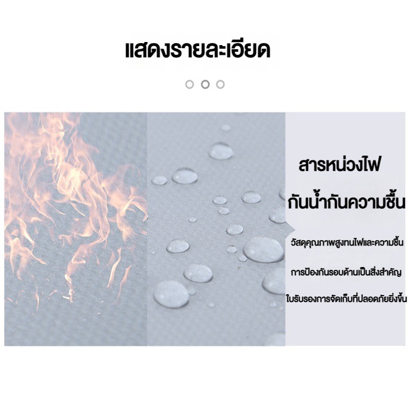 กระเป๋าเก็บเอกสารสำคัญ🔥ล็อครหัสผ่าน ทนไฟ กันน้ำ กระเป๋าเอกสาร หนังสือเดินทาง กระเป๋าเก็บโฉนด การเก็บสิ่งของการเดินทาง