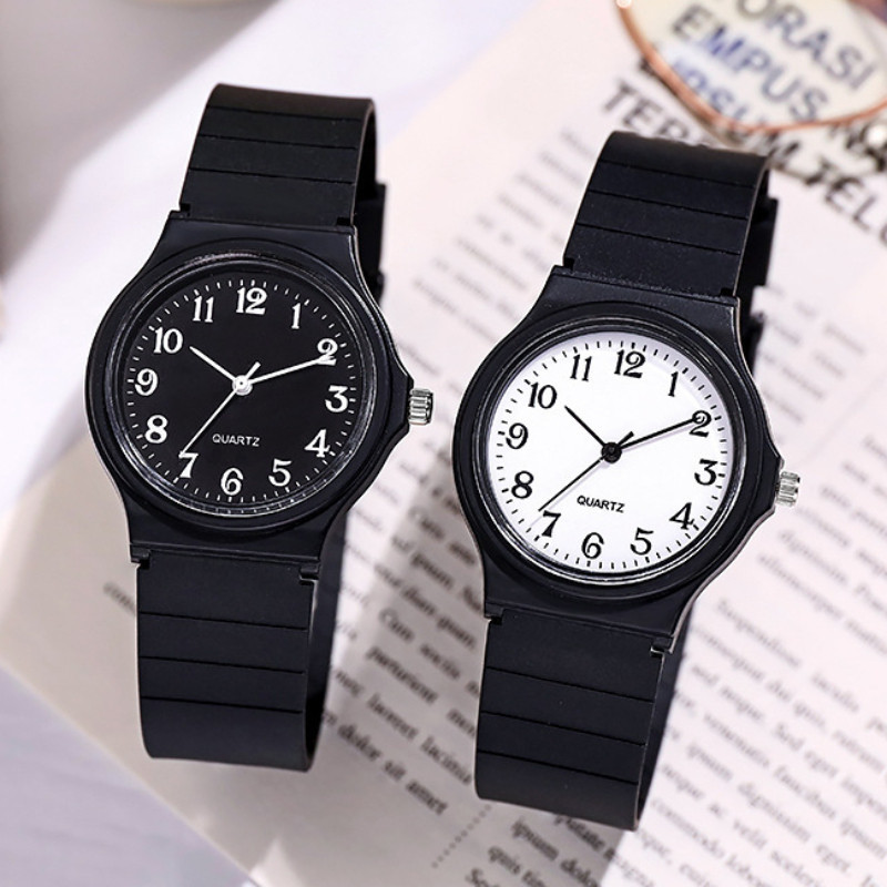 Miwell นาฬิกาข้อมือควอตซ์แฟชั่น เรียบง่าย สําหรับผู้ชายและผู้หญิง WH0540-55