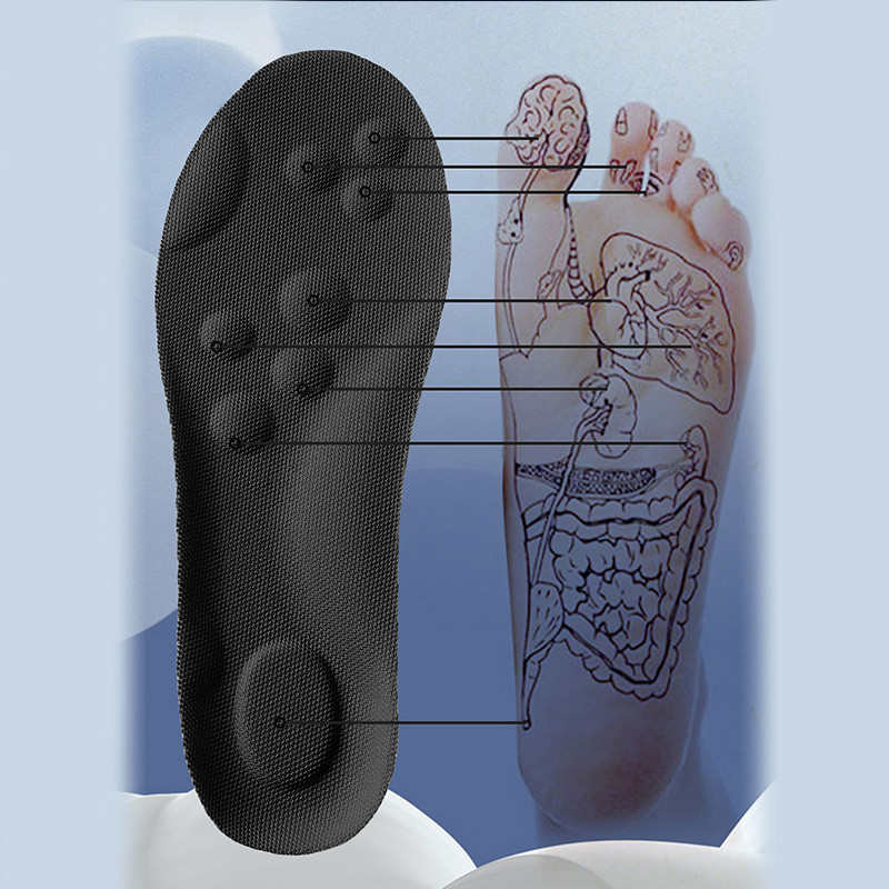 ความยืดหยุ่นสูง Latex Sport Insoles แผ่นรองเท้านุ่ม Arch สนับสนุน Orthotic Insoles Breathable ระงับกลิ่นกาย Shock Absorption Cushion