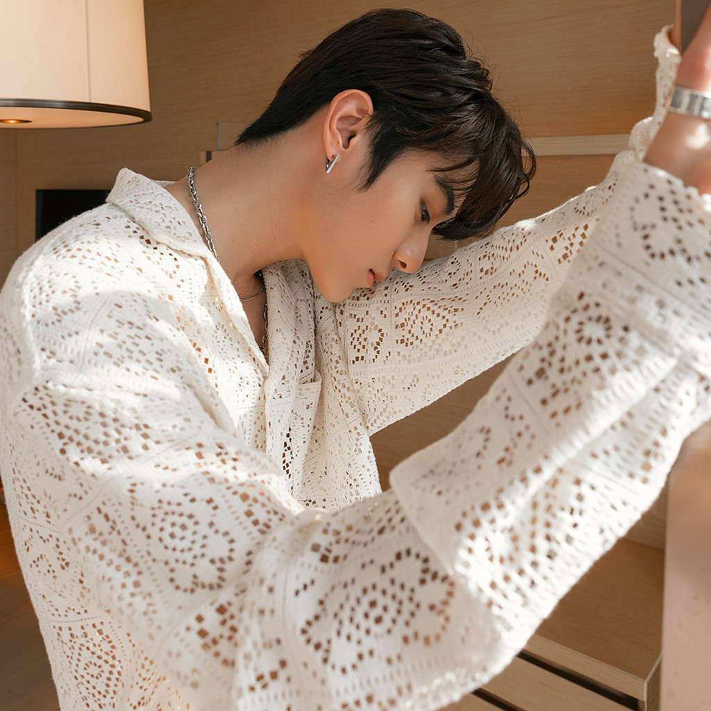 เสื้อเชิ้ต ทรงหลวม ขนาดใหญ่ แฟชั่นฤดูร้อน สําหรับผู้ชาย