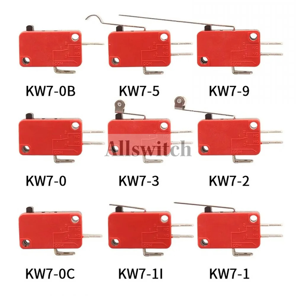 Kw7 Micro Switch Copper Pin KW7 Series Travel Limit Switch KW7-0 KW7-1 KW7-2 KW7-3 KW7-9 สวิตช ์ เตา
