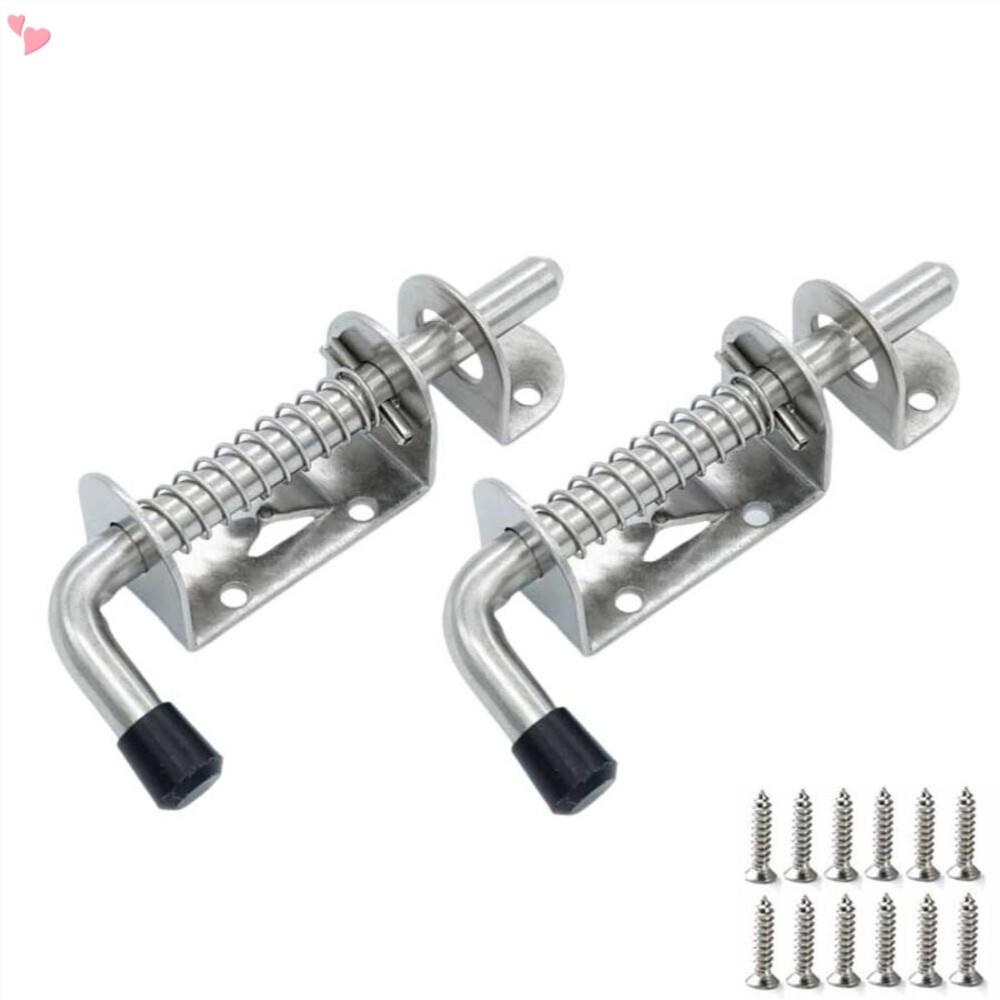 สปริงโหลดประตูสลัก Pin Barrel Bolt 5in ทนทาน 304 สแตนเลส Heavy Duty