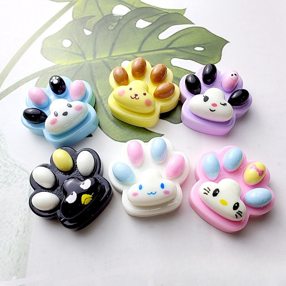 10 ชิ้นน่ารัก Sanrio Paw เรซิ่น Charms สําหรับ DIY (2-145)