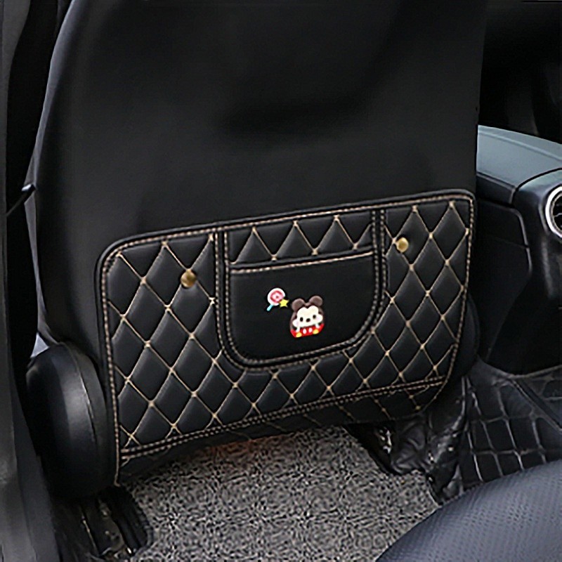 [ใหม่] แผ่นหนัง PU กันน้ํา กันเตะ สําหรับเบาะหลังรถยนต์ 1 ชิ้น - รูปที่ 3