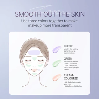 Zeesea Primer Sunscreen Spf 50 Pa + + + Oil-Free Lightweight Brightening Face Long-Lasting Color Corrector 25g