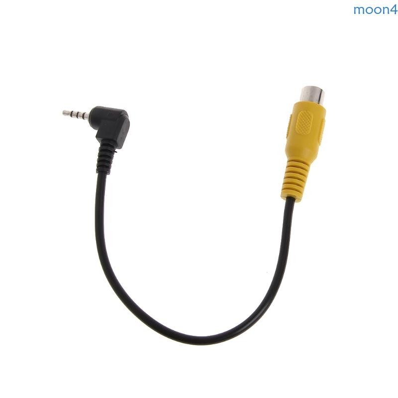 Moon4 2 5 มม.สเตอริโอแจ ็ คชายปลั ๊ ก RCA หญิง Video Converter Adapter สําหรับ GPS
