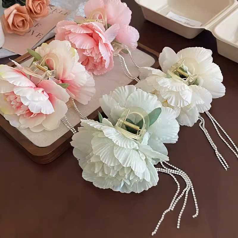 ในไทย-พร้อมส่ง✨กิ๊บหนีบผม จับคลิปดอกคามิเลียพู่ ย้อนยุค สไตล์จีนโบราณ สำหรับผู้หญิง ระดับไฮเอนด์ สวยงามทนทาน-Move