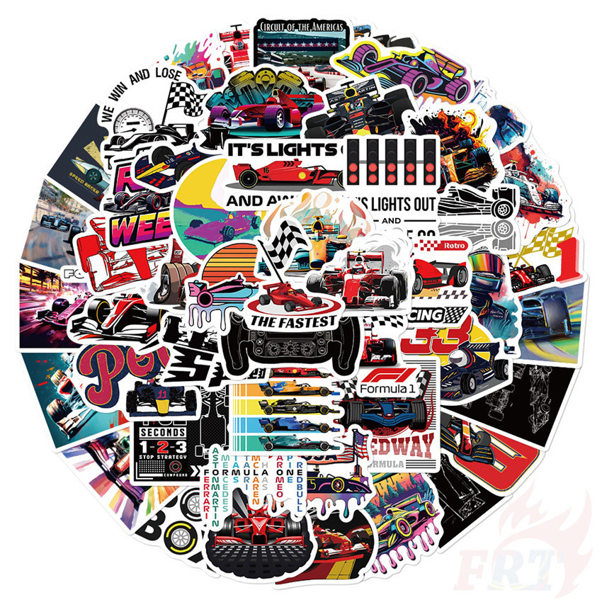 50Pcs/Set ❉ F1 Formula One Series 01 Stickers ❉ Waterproof DIY Fashion Decals Doodle Stickers