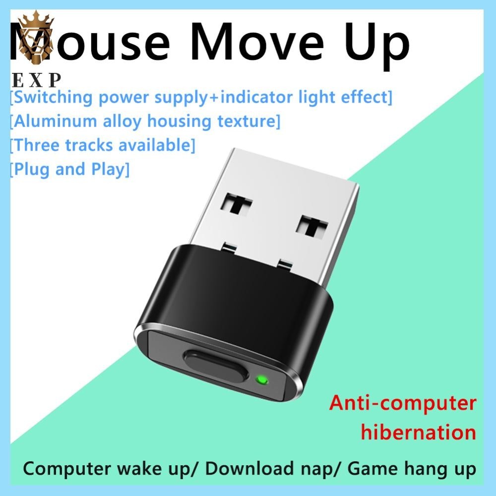 [explosion1.th] เมาส์ขนาดเล็ก Jiggger ปุ่มเปิด/ปิดเครื่องจําลองการเคลื่อนไหวเมาส์ USB สําหรับแล็ปท็อปเดสก์ท็อป