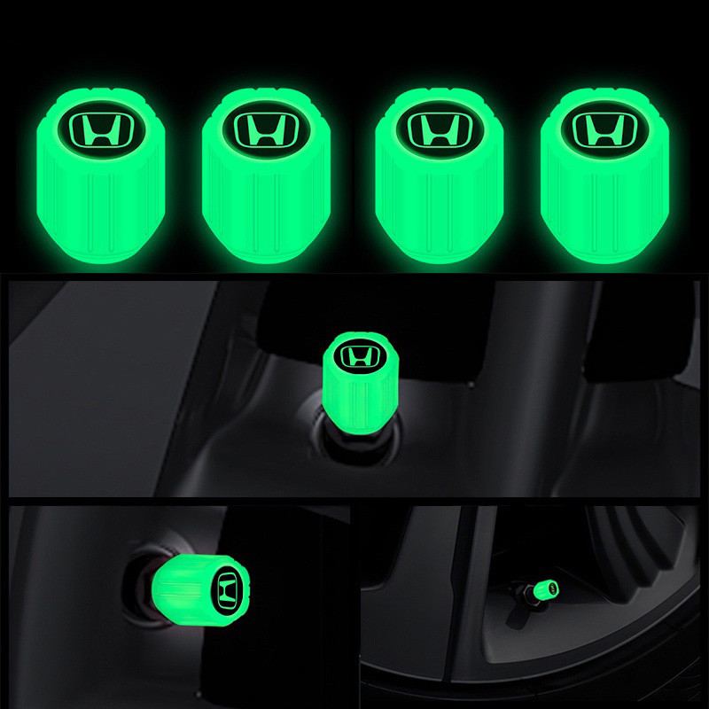 4pcs Honda Luminous Universal รถยางวาล์วหมวกสําหรับ City gn2 mk6 Civic fc fd Accord Jazz BRV HRV CRV Odyssey รถจักรยานยนต์จักรยานรถอุปกรณ์เสริม