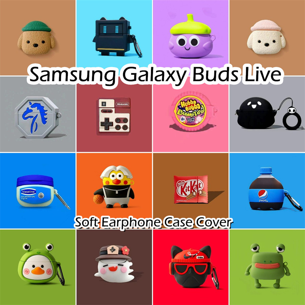 พร้อมส่ง! นําไปใช้กับ Samsung Galaxy Buds Live เคส Case เคสหูฟัง การ์ตูนนวัตกรรม ซิลิโคนนุ่ม เคส เคสหูฟัง NO.3