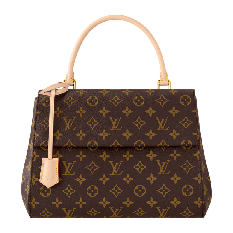 LV/Louis Vuitton Women's Bag CLUNY BB Coated Canvas Exquisite Zipper Trapezoidal Shoulder Handbag M46372