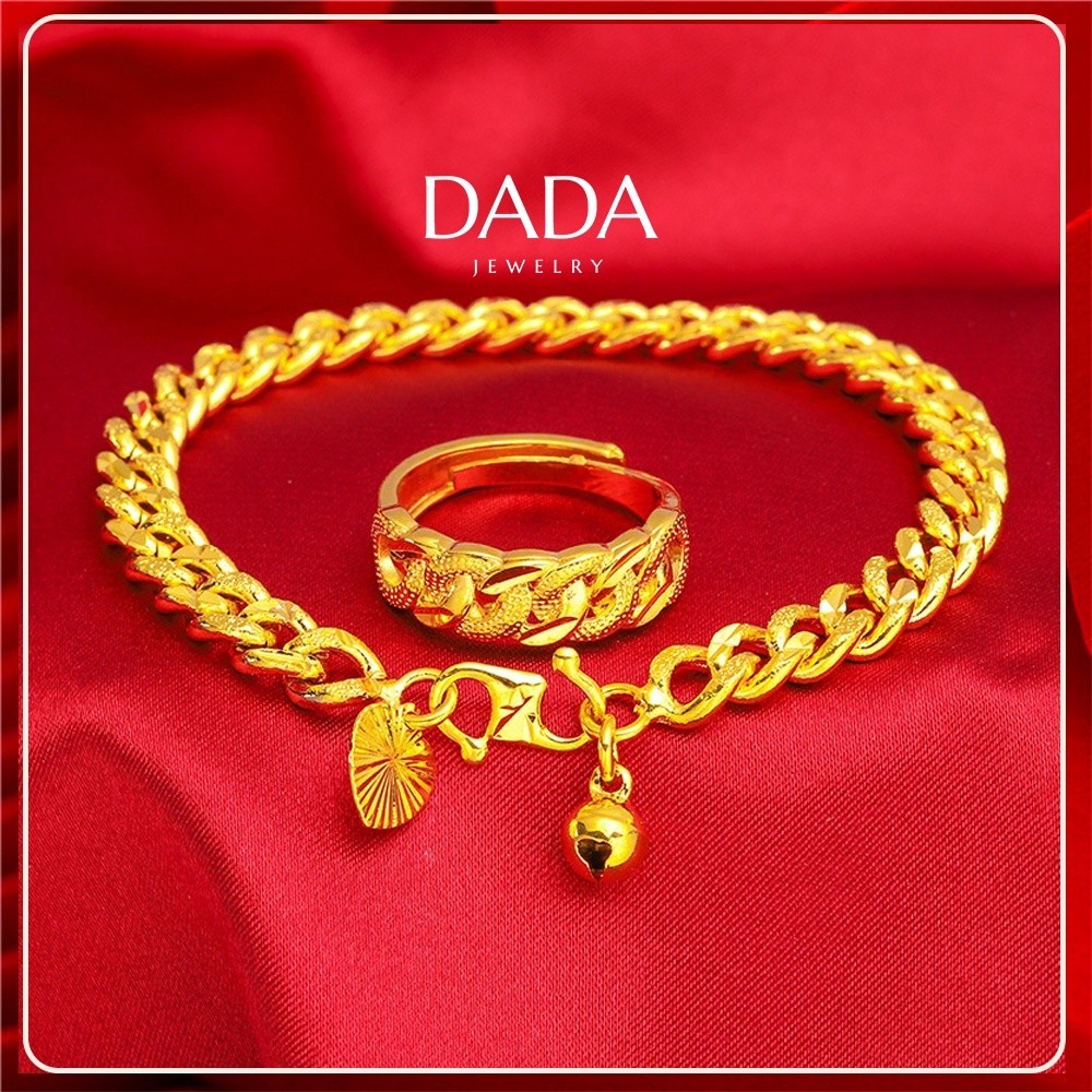 Original Gold 916 Original Bracelet for Women Bracelet Men Adjustable Length Will Not Fade Gift Set Women Birthday Ranta