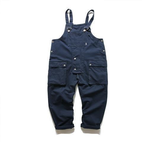 ฤดูใบไม ้ ผลิฤดูใบไม ้ ร ่ วงขนาดบวกการออกแบบผู ้ ชาย Overalls Suspenders อเมริกัน Retro สไตล ์ ฮ ่ องกง Overalls