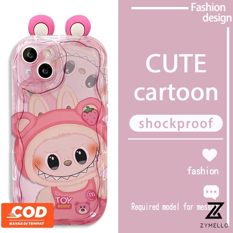เคส VIVO Y03 Y19S Y02T Y100 Y17S Y27 Y02 Y35 Y36 Y56 Y22 Y12 Y20 Y21 Y33S Y30 Y15 Y15S Y15A Y16 Y12A Y91 Y50 Y11 Y20 Y21 Y11 Y21 Y20 Y21 Y21 Y11 Y20 Y21 Y11 เคส iPhone หมีสตรอเบอร์รี่
