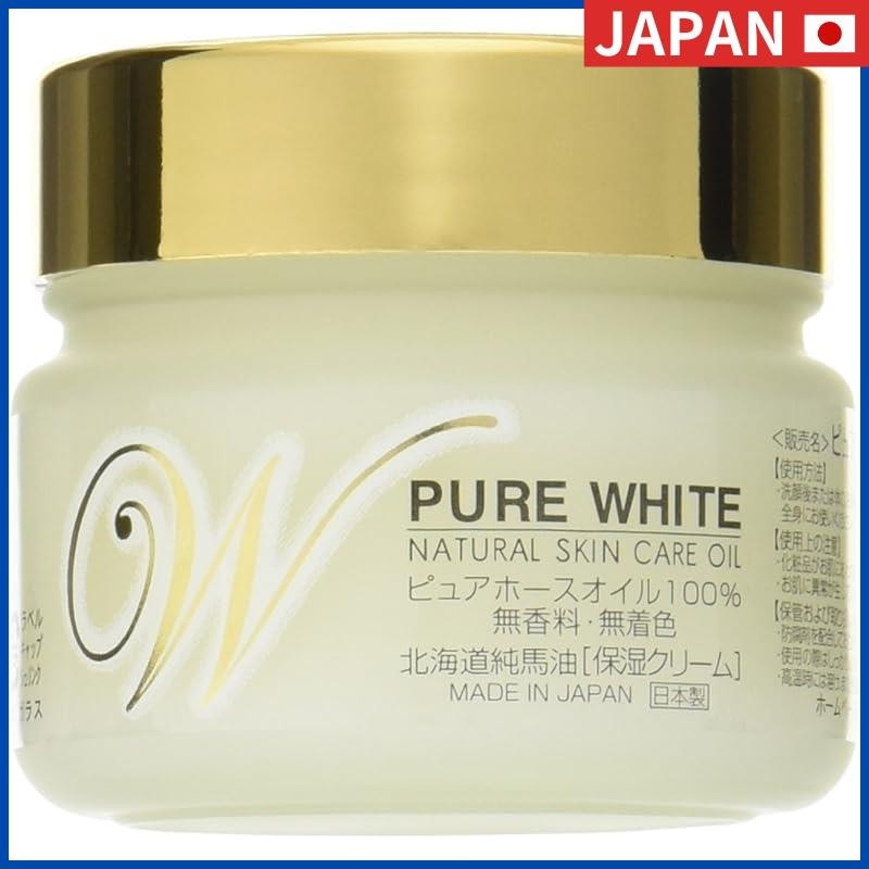 Hokkaido Horse Oil Honpo Pure White Pure Horse Oil 100% Moisturizing Cream Unscented Uncolored 100g 