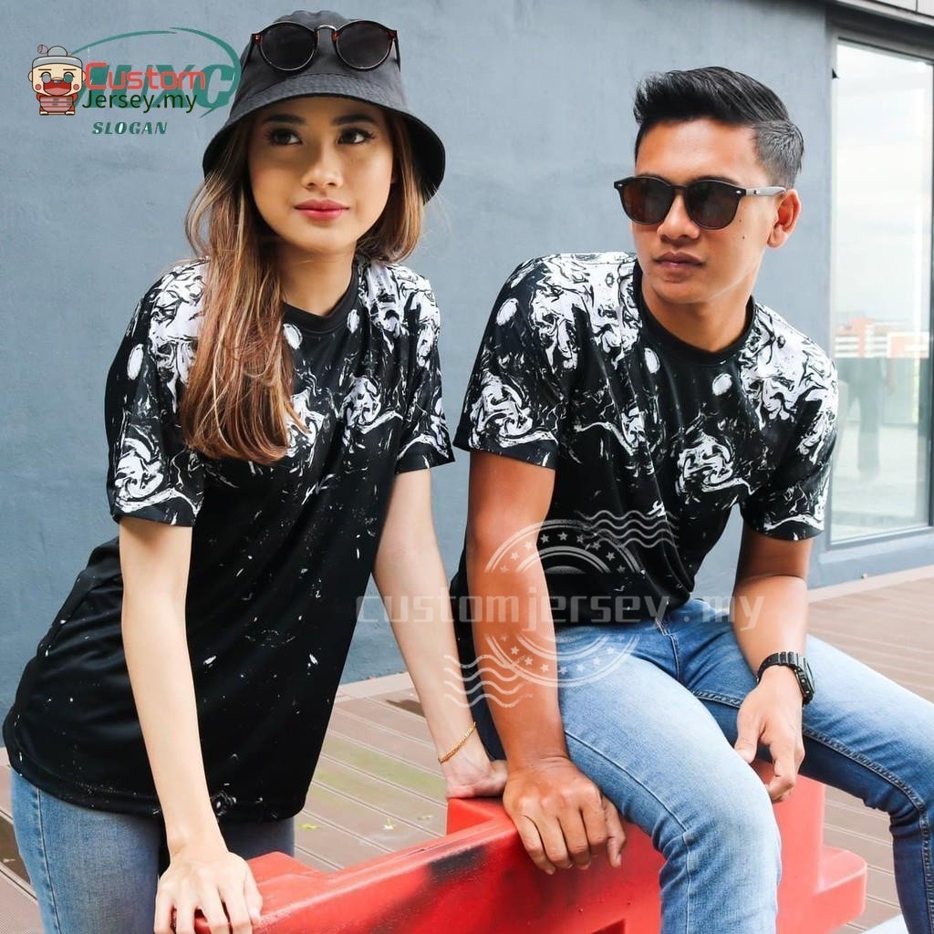 Baju ชุดคู่ Yenz Jersey Baju Lelaki Perempuan Tshirt 2024 เสื้อยืด BAJU COUPLE YENZ พิเศษแขนสั้น & แ