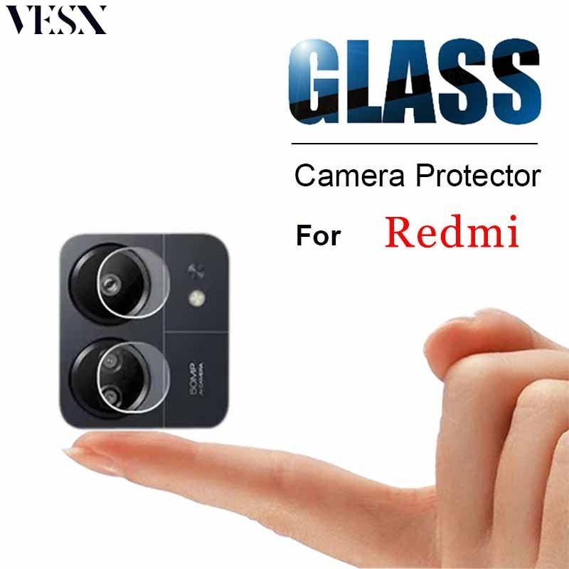 ตัวป้องกันกระจกนิรภัยสำหรับเลนส์กล้องสำหรับ Redmi 15 15C 13 12 11 10 9 Prime 14C 13x 13C 12C 10C 10A 9C 9T 9A A5 5G 4G 2025