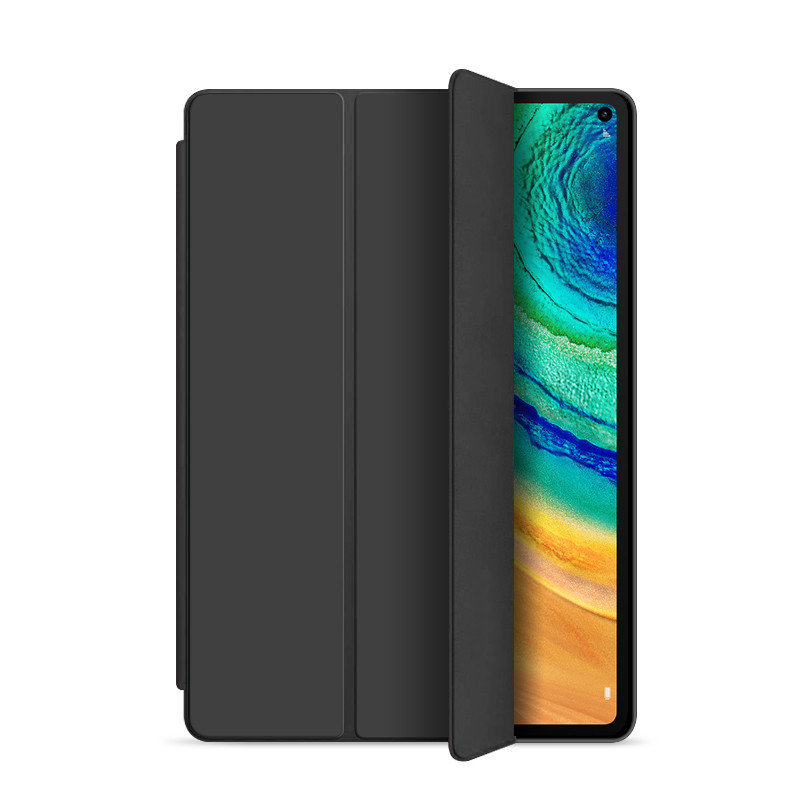 Huawei MediaPadM6 MediaPadM6Turbo หรูหรา Frosted ด้านล่าง Tri-fold Bracket TPU แท็บเล็ตสําหรับ Huawei MediaPad M6 Turbo 8.4 10.8 นิ้ว Anti Scratch แท็บเล็ตกันชนป้องกันหน้าจอ