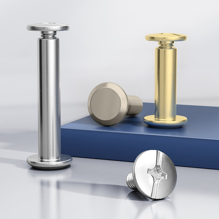 [FWM] 304 สแตนเลสเด็ก-แม่ Rivets M3-M6 Cross Lock อัลบั้ม Ledger Nails คู่ล็อคสกรูเข้าเล่มสกรูสูตร