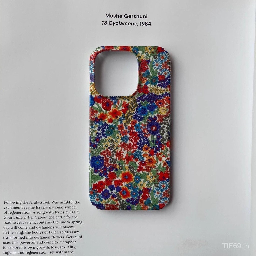 Insสไตล์ฤดูร้อนดอกไม้art Appleเคสโทรศัพท์เหมาะสําหรับiPhone 15 14 13 12 11 promax 13pro 11 12 14 15 Proเคสโทรศัพท์กันกระแทกXr xs xsmax 7/8plus Hard Case 5Q05