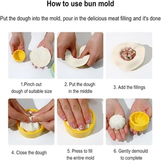 เครื่องทําเกี๊ยว AIRE, เครื่องมือทําเกี๊ยวในครัวเครื่องมือกดแป้ง DIY Dumpling Maker, Easy to Operate Dumpling Wrapper Mold 3 in 1 Dumpling Skin Maker