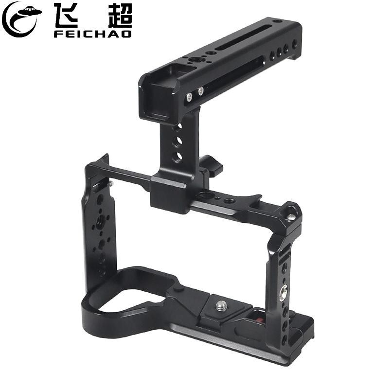 FEICHAO กล้องกรง Video Rig Top Handle ชุดรองเท้าเย็นสําหรับ Sony A6700 กล้อง DSLR สําหรับไมโครโฟนแสง