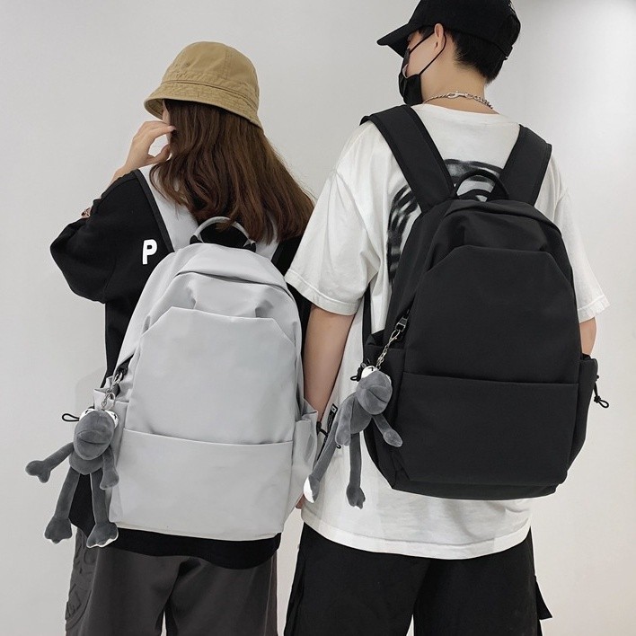 【Bfuming】15.6-Inch Laptop Backpack High Quality Plain  Large Capacity Multi-Layer Fashion School Bag Travel Backpack Sch