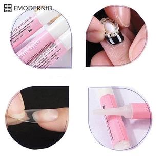 Nail Glue กาวต่อเล็บอะคริลิค กาวติดเล็บปลอม หลอดชมพู 2g