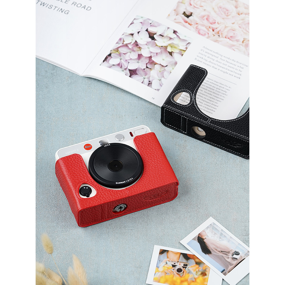 T TP Original leica leica Sofort 2 กระเป๋ากล้องเคสป้องกัน sofort2 เคสหนังโพลารอยด์อุปกรณ์จัดเก็บ