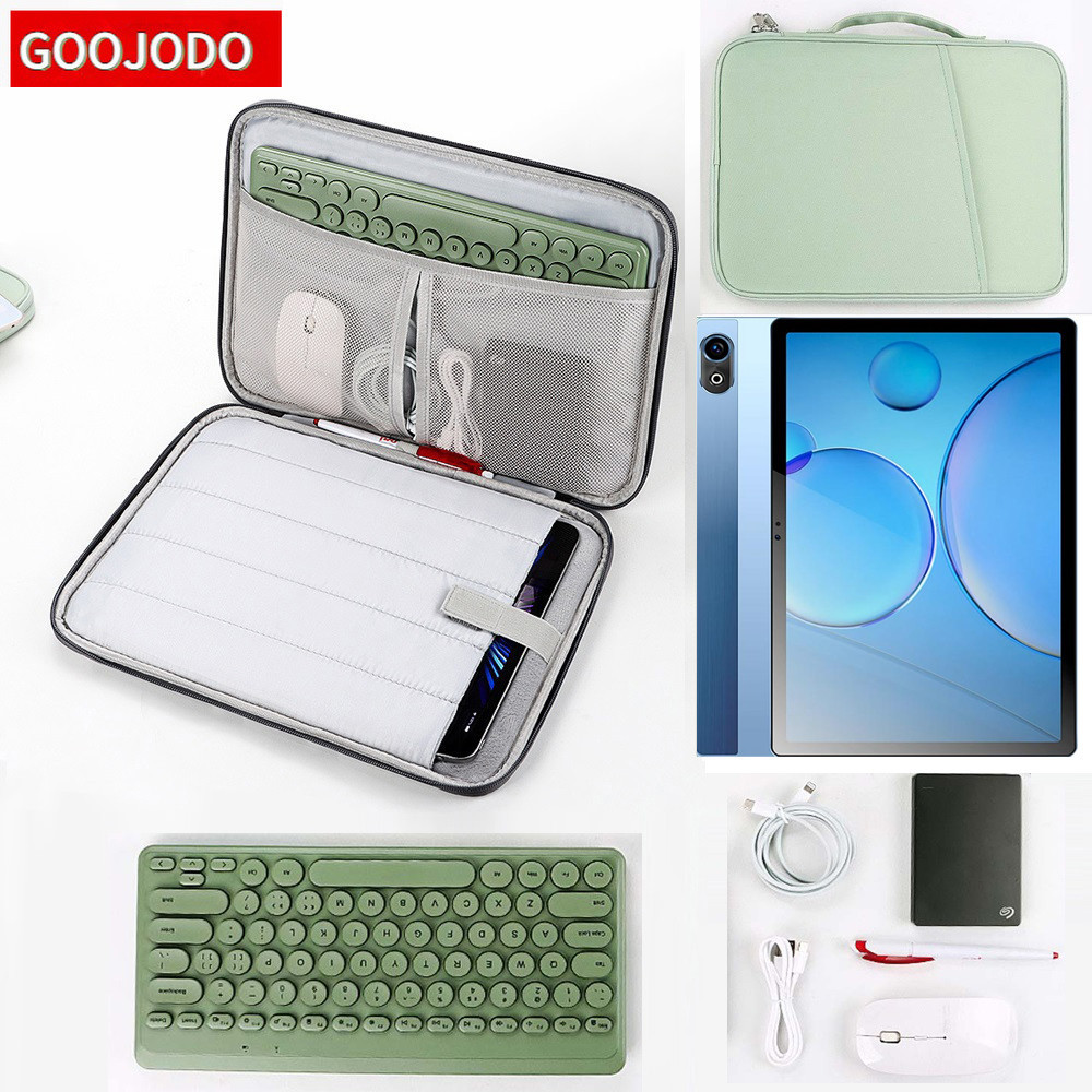 กระเป๋าเก็บแท็บเล็ตสากลสําหรับ Doogee T30 Pro 11 2023 T20 T20S 10.4 10.R10 U9/U10/U10Pro T10 T10S 10.1 นิ้วแท็บเล็ตกันน้ํากระเป๋าซิปพกพาพร้อมที่จับ