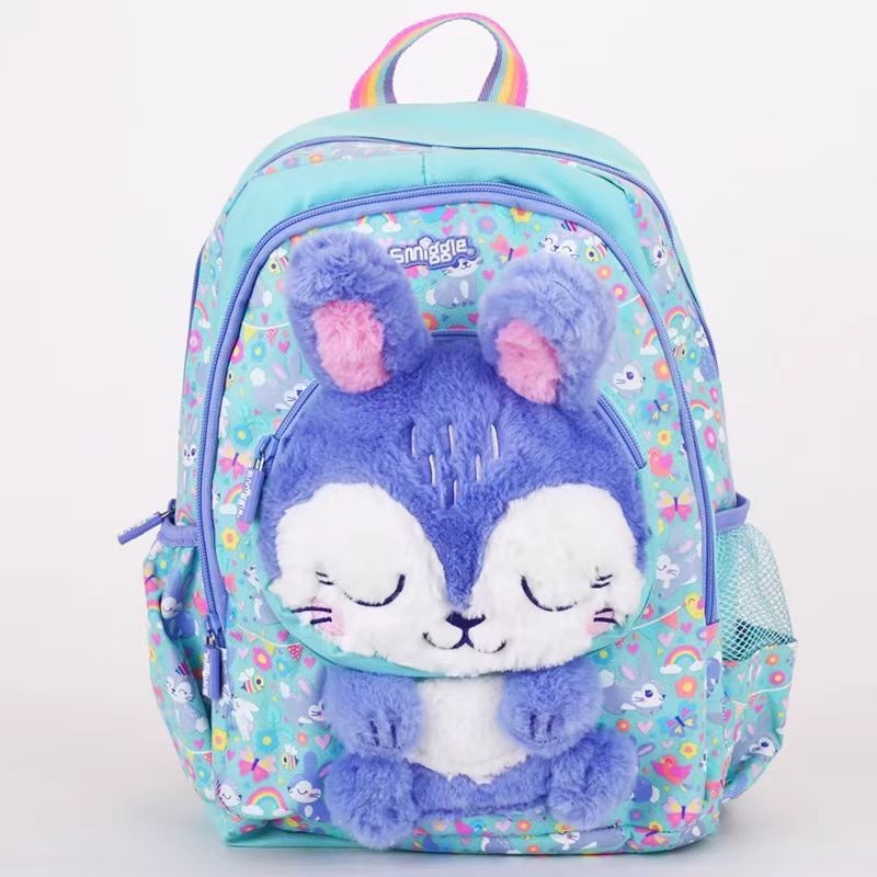 ออสเตรเลีย smiggle Rabbit Shape Pencil Case Meal Bag Plush School Bag