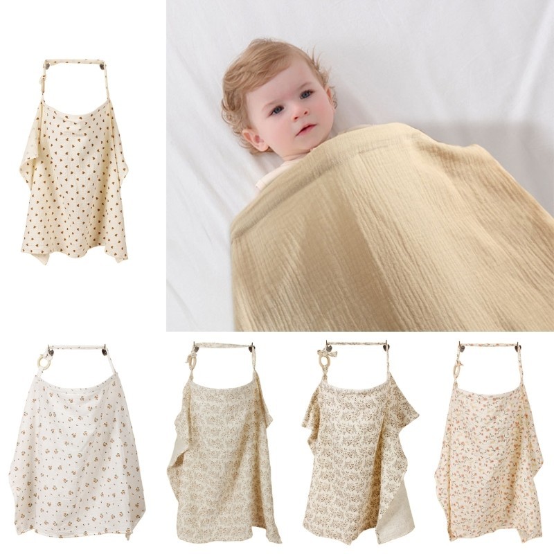 BB Friendly Hoop Nursing Cover Cotton Nursing Cover Scarf สําหรับให้นมบุตรความเป็นส่วนตัว