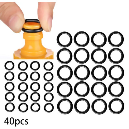 40pcs โอริงสำหรับเครื่องซักผ้าแรงดันสูง1อิน4นิ้ว3 in 8นิ้ว M22ถอดเร็วปะเก็นชุดยางโอริง