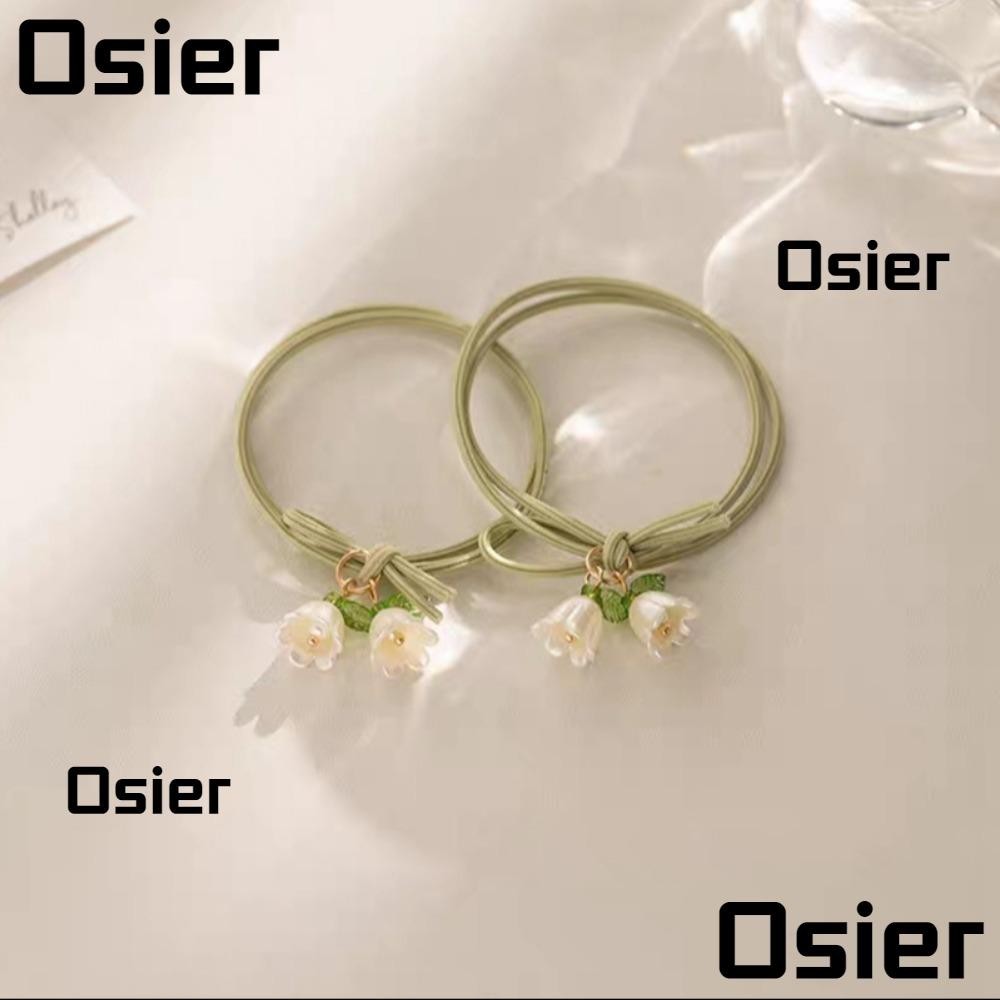 Osier1 ยางรัดผมดอกไม ้ , กิ ๊ บสีสันสดใสอเนกประสงค ์ , ยางรัดผมบรรยากาศฮิปสเตอร ์ ความยืดหยุ ่ นสูงอุปกรณ ์ เสริมผม