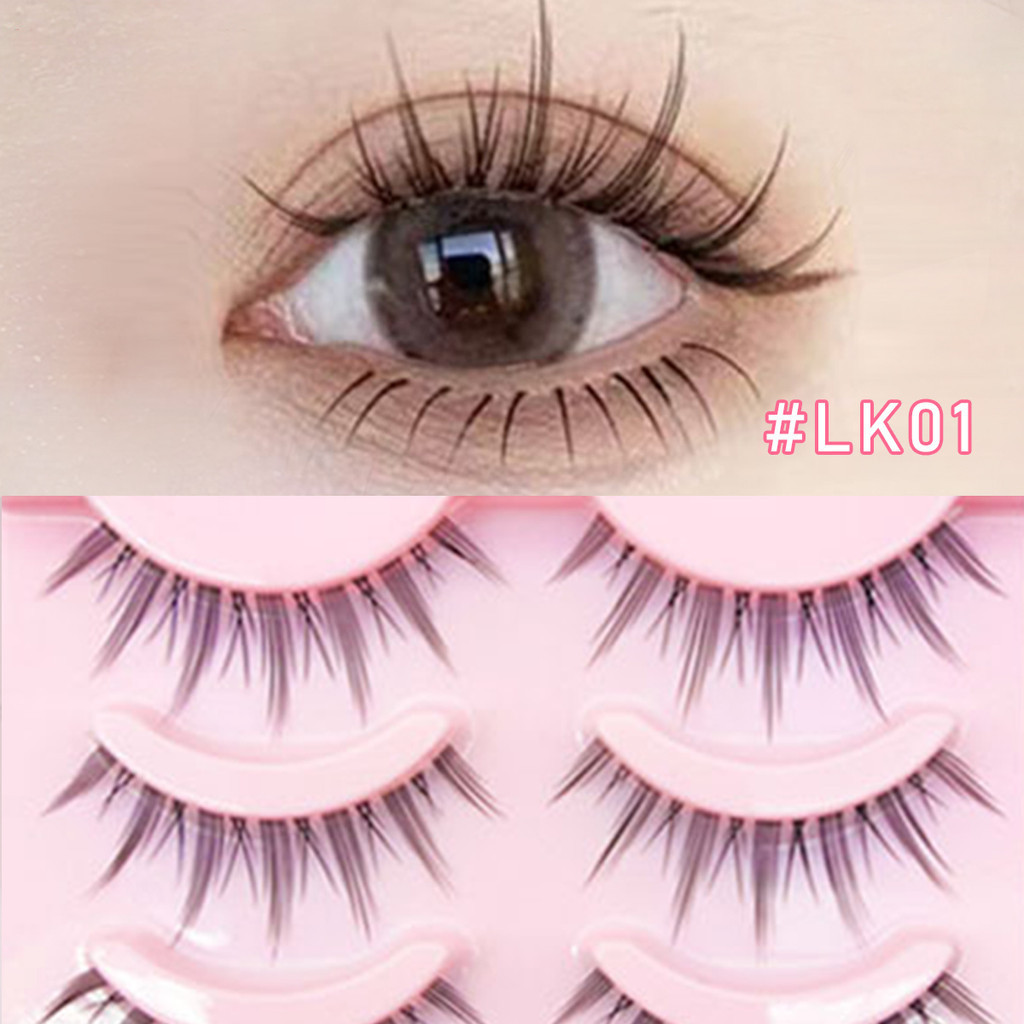 พร้อมส่ง 3D ขนตาปลอม ขนตาปลอมธรรมชาติ 5 คู่