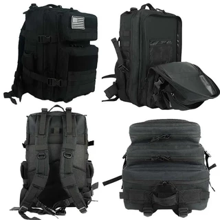 25L/45L ทหารยุทธวิธีกระเป๋าเป้สะพายหลังกลางแจ้งการฝึกอบรมกระเป๋าเดินป่า Camping Travel Rucksack 3D Trekking Molle Knapsack